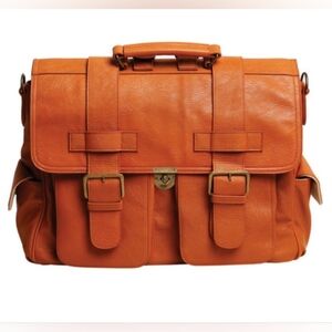 Epiphanie London Burnt Orange Leather Travel Camera Photography Bag